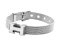 Hermes H Logo Adjustable Band Bracelet White Gold